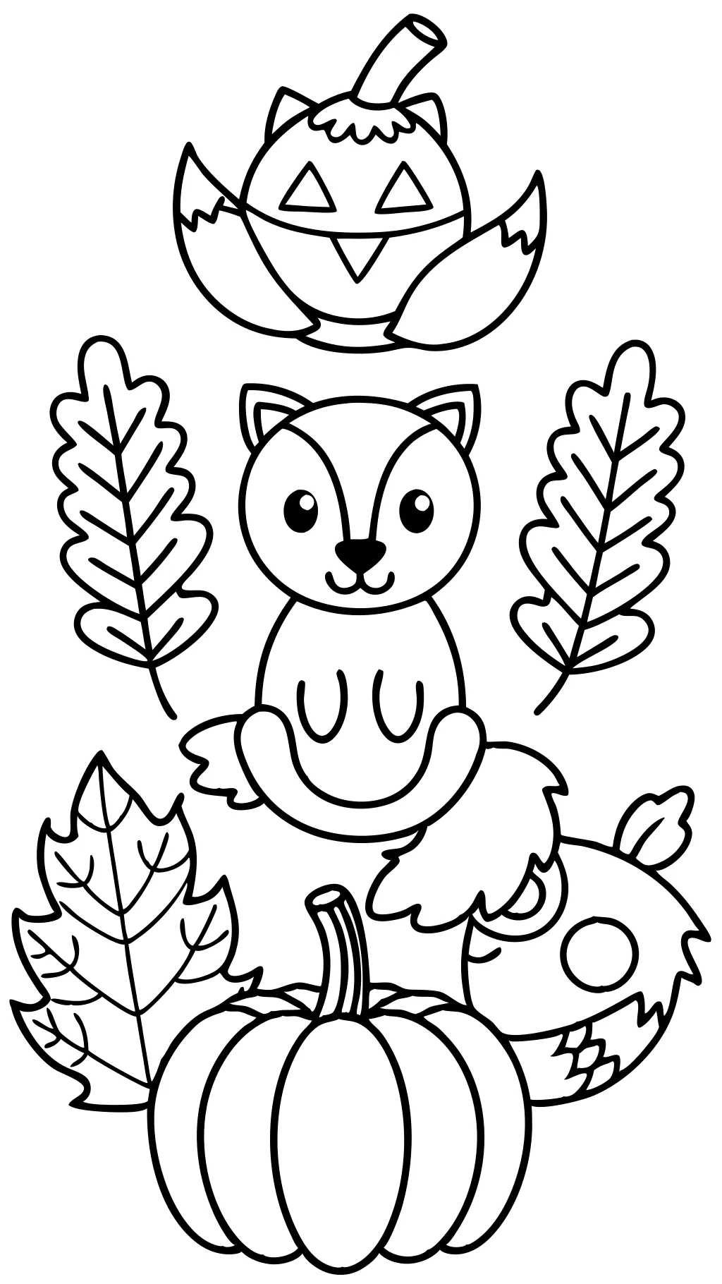 coloring pages fall